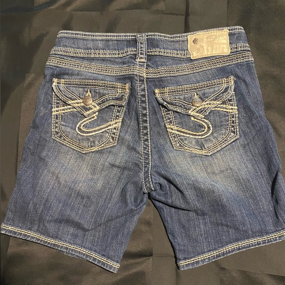 Silver Suki Flap Short Bermuda Size 25 - Picture 1 of 4